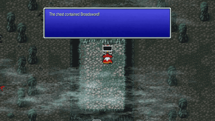 Broadsword chest in Marsh Cave B2 South