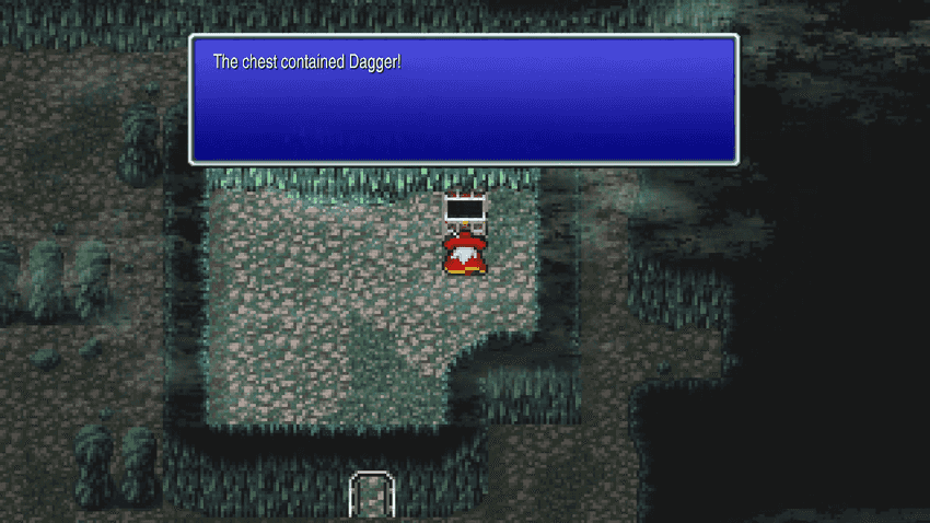 Dagger chest in Marsh Cave B2 North northeast room