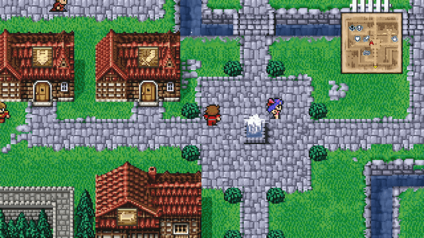 Cornelia town with shops