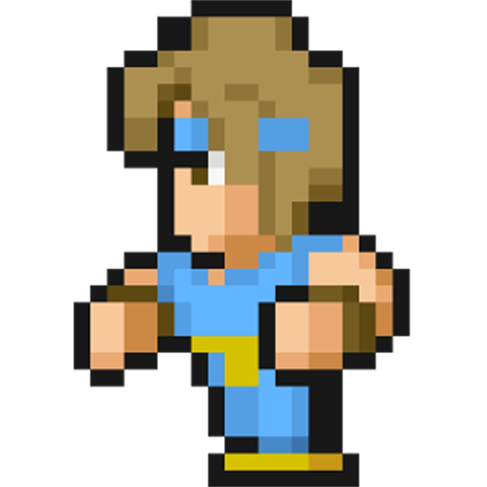 Monk class sprite from Final Fantasy 1 Pixel Remaster