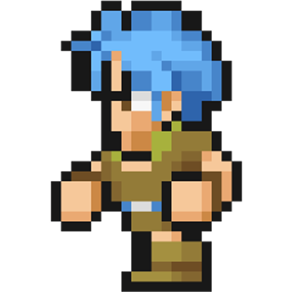Thief class sprite from Final Fantasy 1 Pixel Remaster