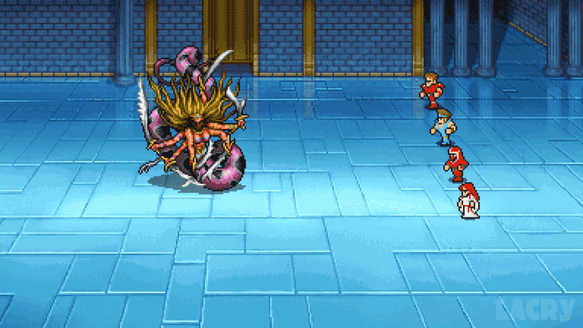 Battle against Marilith in the past