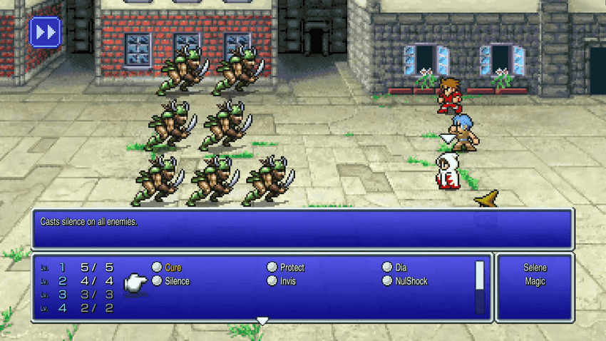 Pravoka Pirates battle screen