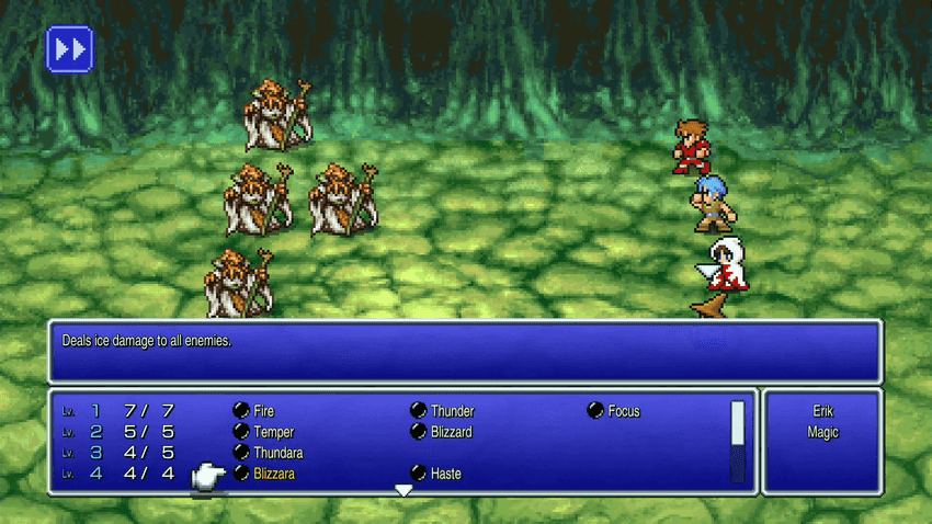 Battle against the Piscodemon quartet