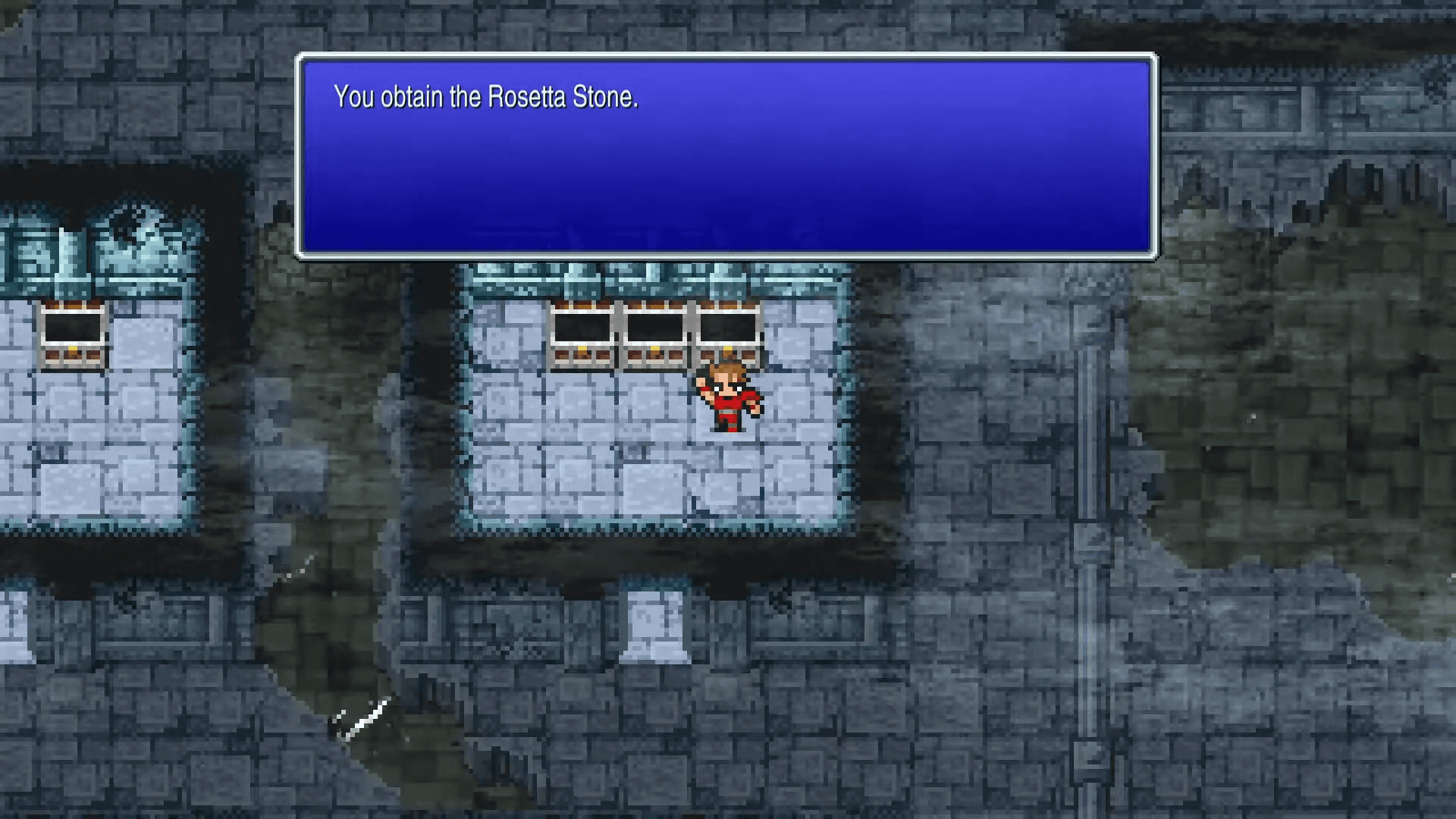 Pixel art of the Rosetta Stone from Final Fantasy 1