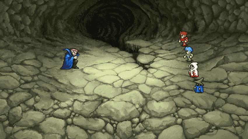 Battle against the Vampire in the Cavern of Earth
